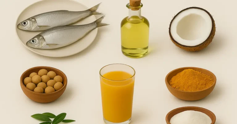 Alimento saudáveis sobre uma bancada